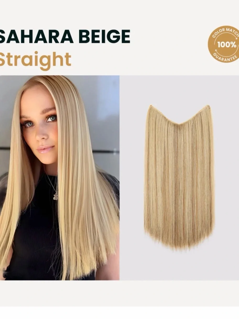 Thathair beige clip